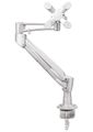 Neomounts FPMA-D940HC / Flat Screen Desk Mount (clamp)  / Silver Držák, VESA, stolní, pro plochý monitor, úhloprícka 10"-37", náklon 60°, otácení 360°, rotace 180°, nosnost 15kg, stríbrný