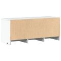 vidaXL TV stolík s LED biely 97x34x40 cm kompozitné drevo