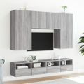 vidaXL TV nástenné skrinky 2ks sivé sonoma 80x30x30cm kompozitné drevo