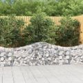 vidaXL Oblúkový gabionový kôš 20 ks 200x30x60/80 cm pozinkované železo