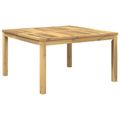 vidaXL Konferenčný stolík Biela 80 x 80,5 x 45 cm Pevné akáciové drevo