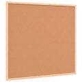 vidaXL Korková tabuľa s rámom z masívneho borovicového dreva 60x55 cm