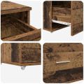 vidaXL Zásuvkový kabinet 55 x 45 x 31 cm Staré drevo