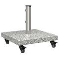 vidaXL Základňa pre slnečník 30 kg Šedá Granite Štvorcový