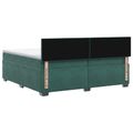 vidaXL Posteľ boxspring s matracom Tmavozelená 200 x 200 cm Zamat