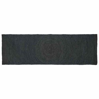 vidaXL Kusové koberce Tmavosivá 80 x 300 cm Juta