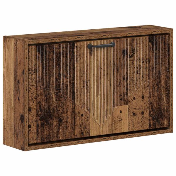 vidaXL Nástenný botník HOORN 71 x 17 x 43 cm Kompozitné drevo