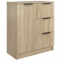 vidaXL Komody 2 ks dub sonoma 60x30x70 cm spracované drevo