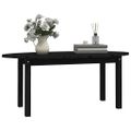 vidaXL Konferenčný stolík čierny 110x55x45 cm borovicový masív