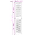 vidaXL Skříňové dvere s dverami 4 ks Prírodná 170 x 2,1 x 39,5 cm