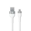Forever Flexible kábel USB - Lightning 1,0 m 2,4A biely