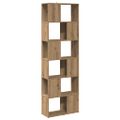 vidaXL knižnica/predeľovač izieb Artisan Dub 60x24x186 cm