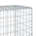 vidaXL Gabiónový kôš s krytom 300x50x150 cm pozinkované železo