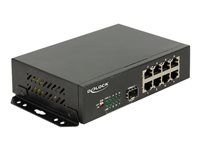 Delock - Prepínač - 8 x 10/100/1000 + 1 x SFP - desktop