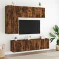 vidaXL TV skrinka nástenná dymový dub 60x30x41 cm