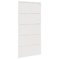 vidaXL Dvere do stodoly biele 100x208 cm masívna borovica
