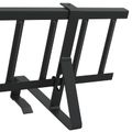 vidaXL Strážca snehu na streche Čierna 100 x 29,5 x 34,5 cm Oceľ