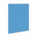 vidaXL Plisovaná roleta modrá 105x100 cm, šírka látky 104,4 cm, polyester