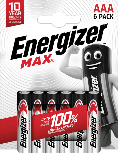 Energizer Max AAA alkalické batérie 6ks E303341100