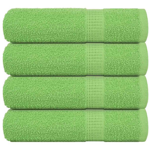 vidaXL Osušky do kúpeľne FROGN 4 ks jablkovo zelené 100x150 cm 360 g/m²