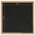 vidaXL 3D fotorámiky 3 ks dubové 23x23 cm na 13x13 cm obrázok
