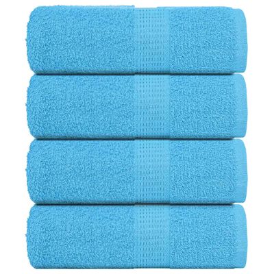 vidaXL Uteráky pre hostí FROGN 4 ks tyrkysové 30x50 cm 360 g/m²