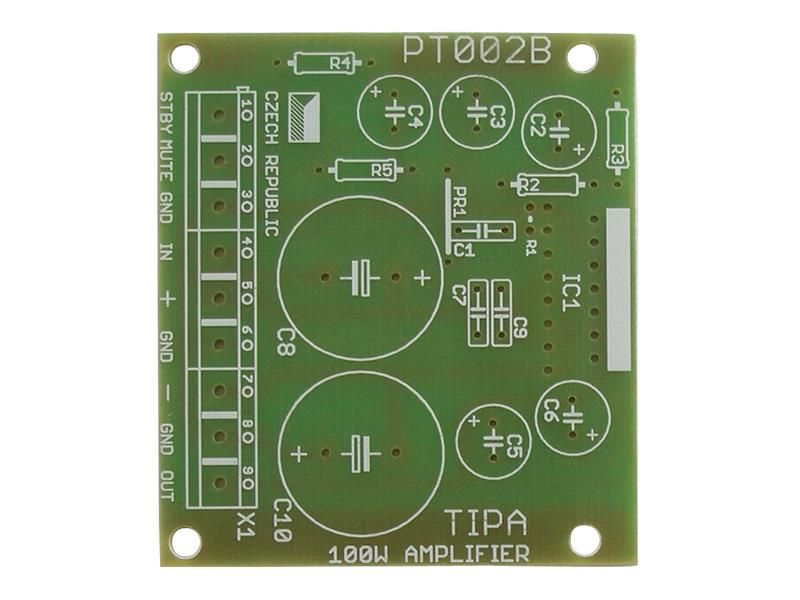 Plošný spoj TIPA PT002B PT003B PT005 PT006 Zosilňovač 100W s TDA729x