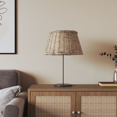 vidaXL Tienidlo na lampu hnedé Ø50x30 cm prútené