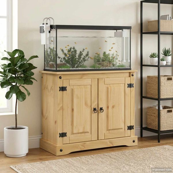 vidaXL Stojan na akvárium CORONA Hnedá 81,5 x 37 x 73 cm 250 kg