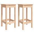 vidaXL Barové stoličky 2 ks 40x40x78 cm borovicový masív