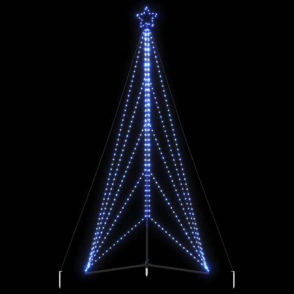 vidaXL LED vianočný stromček 615 LED modré 404,5 cm