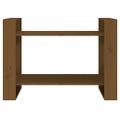 vidaXL Knižnica/deliaca stena medová 80x35x56,5 cm masívna borovica