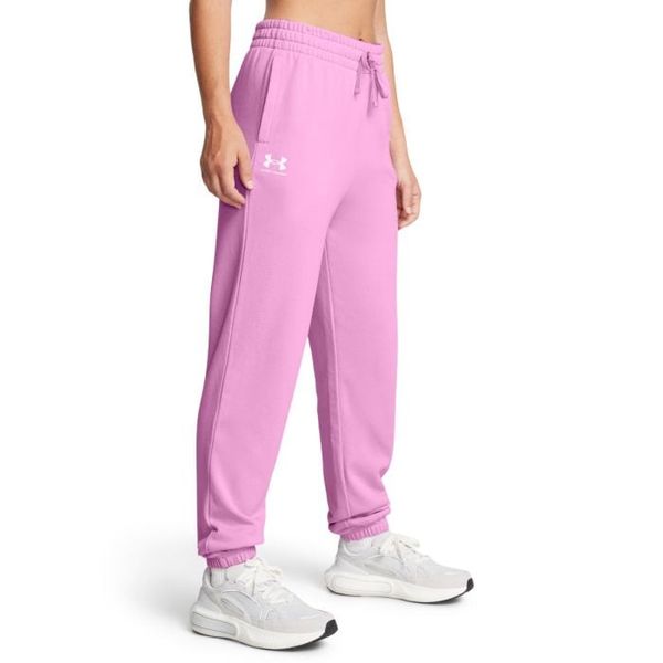 Dámske tepláky UA Rival Terry Jogger Pink - Under Armour, veľkosť XS, veľkosť oblečenia XS