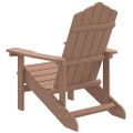 vidaXL Záhradná stolička Adirondack HDPE hnedá