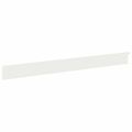 vidaXL Obrubník trávnika 10 ks 102 x 10 x 4 cm Oceľ Biela