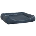 vidaXL Pelech pre psa tmavomodrý 120x100x27 cm umelá koža