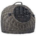 vidaXL Prepravka pre mačku sivá 60x45x45 cm prírodná vŕba