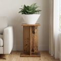 vidaXL Stojan na rastliny Staré drevo 25 x 25,5 x 40,5 cm