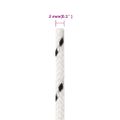 vidaXL Pletené lodné lano biele 2 mm x 50 m polyester