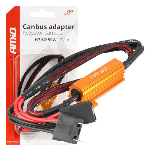 Rezistor pre LED žiarovky CANBUS 6? 50W H7 AMiO-04089