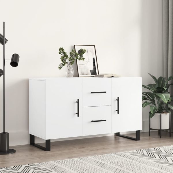 vidaXL Komoda, biela 100x36x60 cm, kompozitné drevo