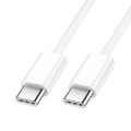 BWOO Kábel USB-C - USB-C 1m 60W pre iPhone 15 BO-X284 biela