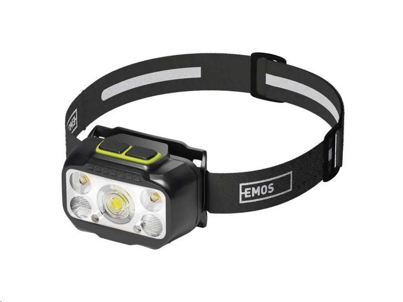 Čelovka EMOS P3546 LED nabíjecí, 550 lm, 110 m, Li-Pol 1000 mAh / 3× AAA