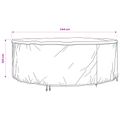 vidaXL Obal na nábytok 244 x 244 x 105 cm 210D Oxfordská tkanina