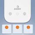 HAWK Nočná LED lampa 5W, biela