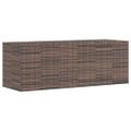 vidaXL Záhradný box na vankúše z PE ratanu 291x100,5x104 cm hnedý