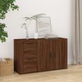 vidaXL Komoda hnedý dub 100x33x59,5 cm spracované drevo
