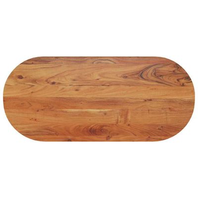 vidaXL Stolová doska 90x40x3,8 cm oválna masívna akácia