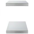 vidaXL Nástenné police 2 ks 50x23,5 cm strieborné nehrdzavejúca oceľ