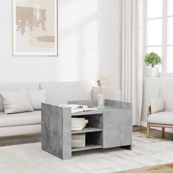 vidaXL Konferenčný stolík betónovosivý 80x50x50 cm kompozitné drevo